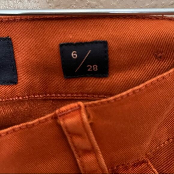Lucky Brand Burnt Orange with Blue Side Stripe Utility Boyfriend Pants Size 6/28 - Picture 5 of 14